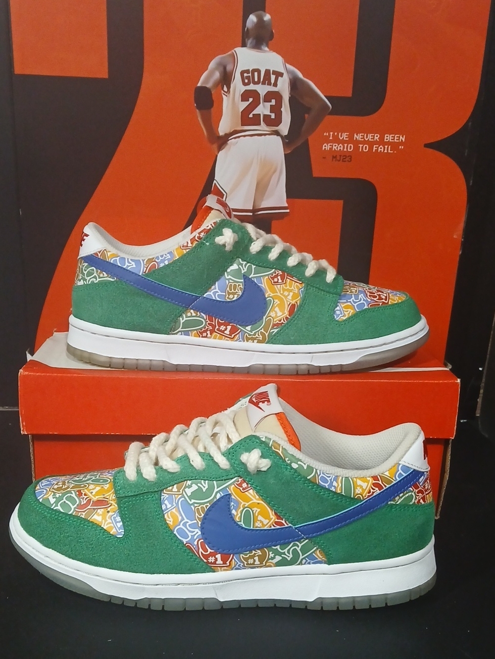 Nike Dunk Low GS "Foam Finger" (2022) Womens Size-8.5,  100%AUTHENTIC!